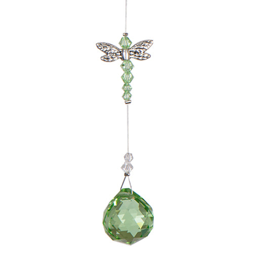C315D Dragonfly Crystals - Light Green